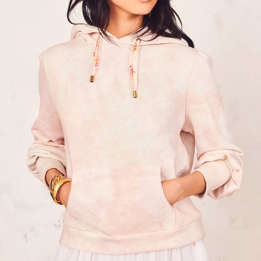 LoveShackFancy Linette Hoodie in Sherbet